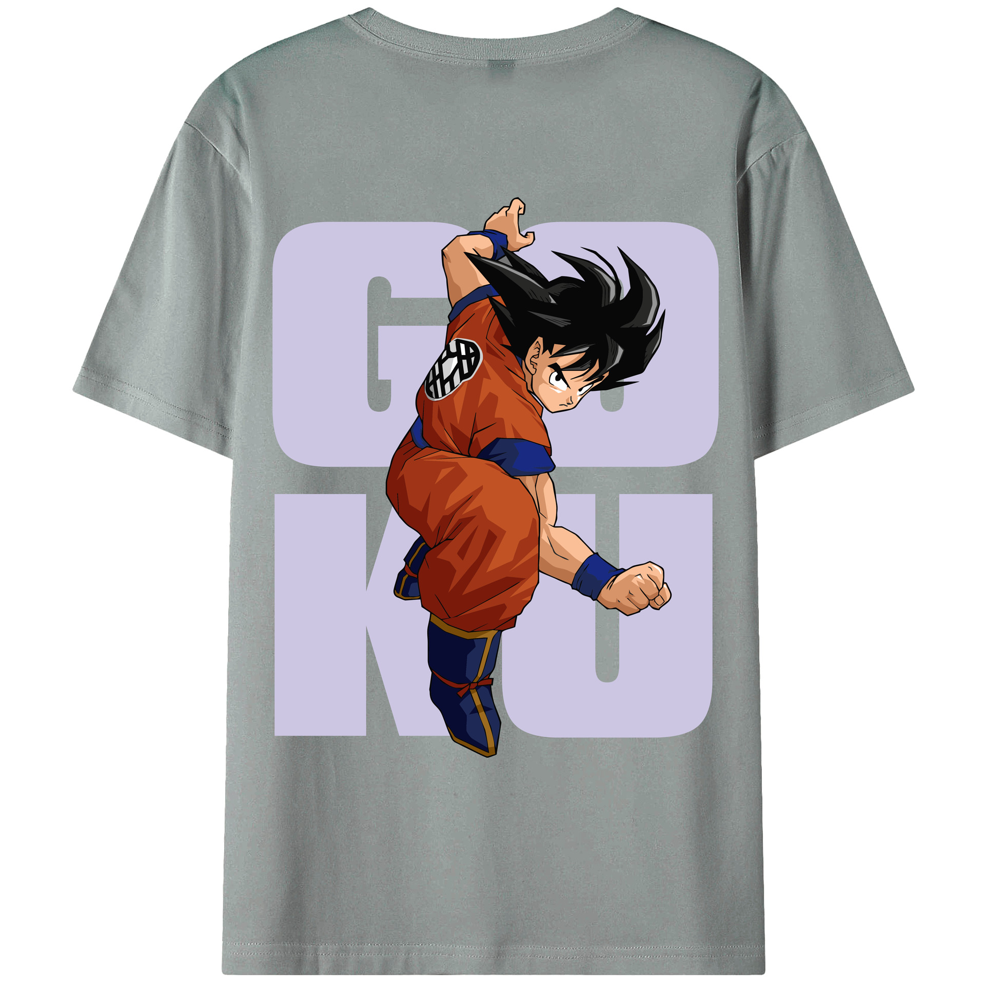 （画像用） ドラゴンボール 孫悟空（そん ごくう）Son Goku カカロット DRAGON BALL Kakarotto 綿100％ メンズ半袖Tシャツ（バックプリント） 通気性